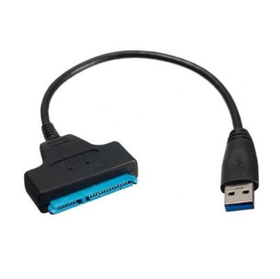 
					Кабель Usb 3.0 AM to SATA black 0.1m для HDD/SSD дисків