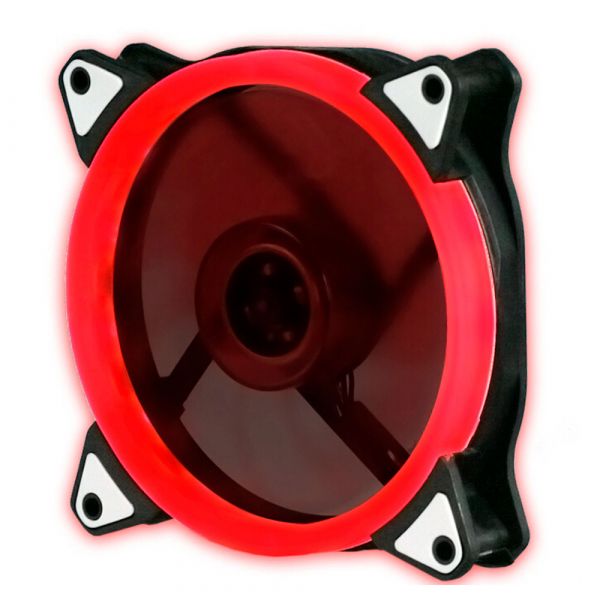 
					Кулер корпусний 12025 DC sleeve fan 4pin - 120 * 120 * 25мм, 12V, 1100об / хв, Red, односторонній