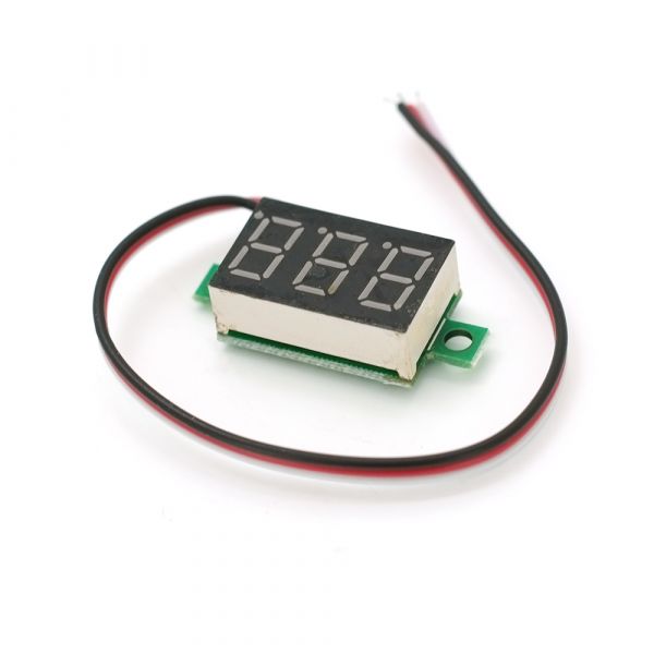 
					Цифровий вольтметр XH-B103 DC 0-30B вологозахищений IP65, діапазон вимірювань 4 -30V, Red