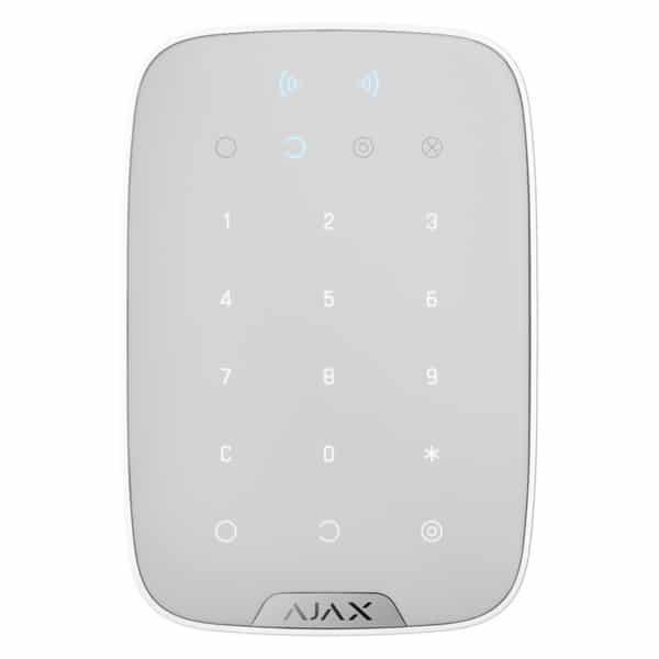 
					Бездротова сенсорна клавіатура з RFID-зчитувач і підтримкою Bluetooth Ajax KeyPad Plus white