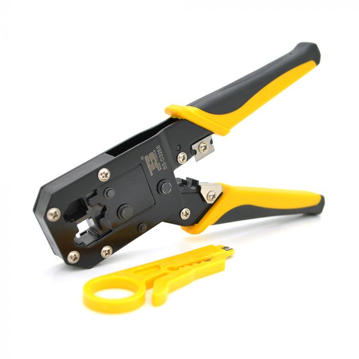 
					Інструмент G-2118 для обжимання RJ-45 (8P8C) та RJ-12/11 (6P4C), Жовті Q10