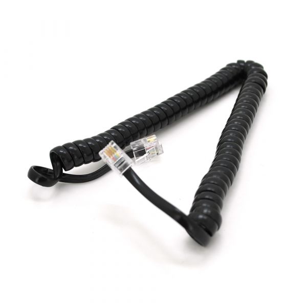 
					Патч-корд телефонний, RJ11, 3,0m, гофрований, чорний