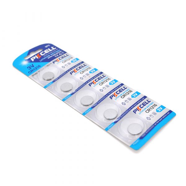 
					Батарейка літієва PKCELL CR1216, 5 шт в блістері (упак.100 штук) ціна за бліст. Q30