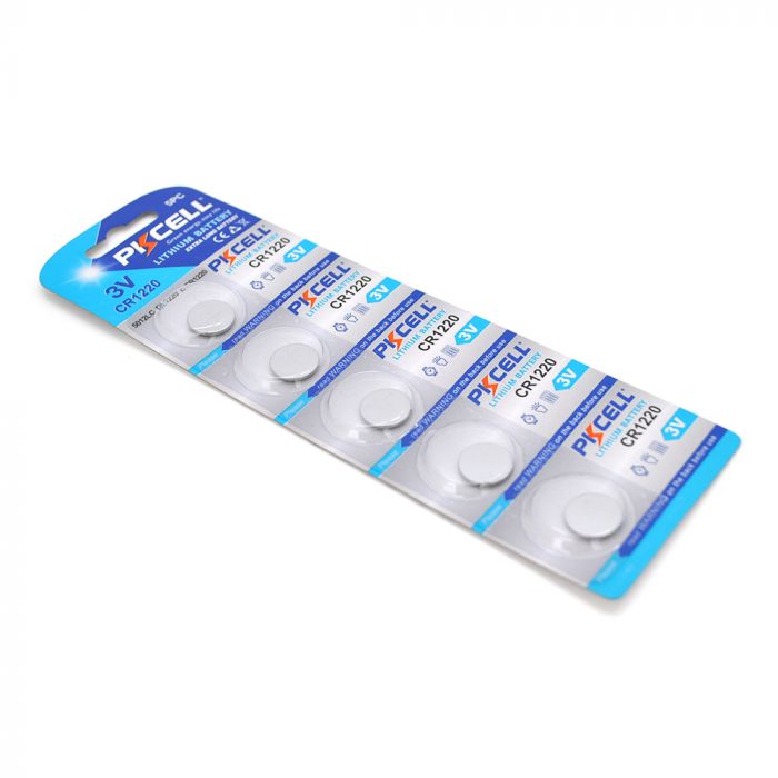 
					Батарейка літієва PKCELL CR1220, 5 шт в блістері (упак.100 штук) ціна за бліст. Q30