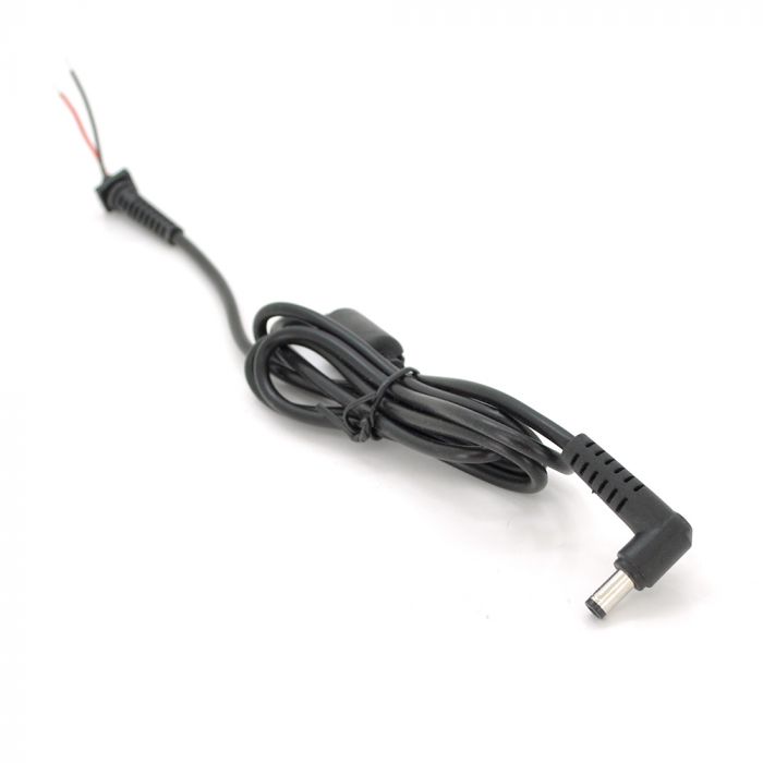 
					Кабель 5,5х2,5 (asus, toshiba, lenovo), 1 ферит, довжина 1,2 м штекер 90 °
