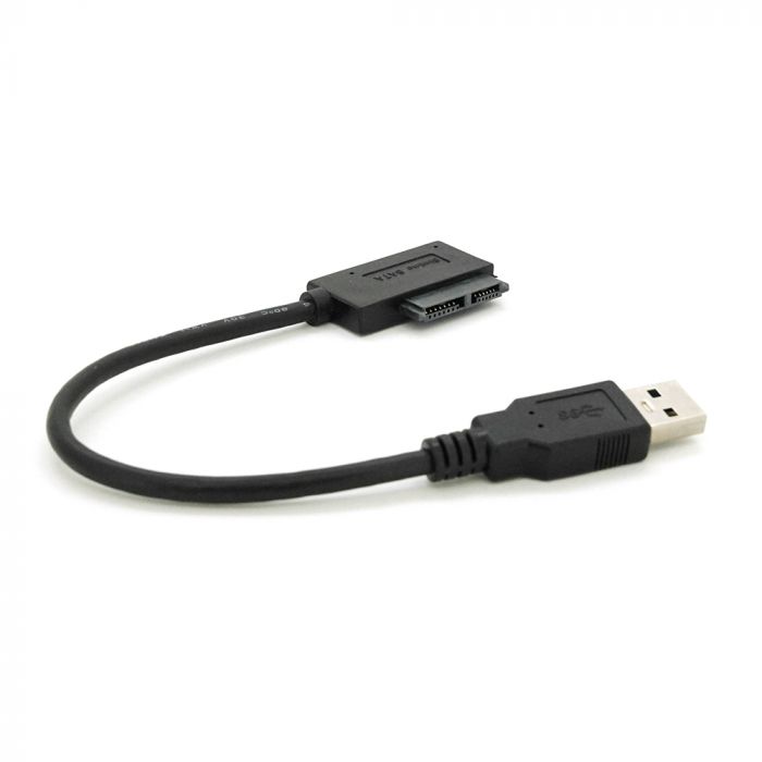
					Кабель Usb 3.0 AM to SATA black 0.12m для ODD приводів