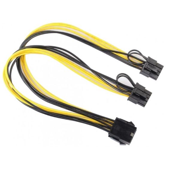 
					Кабель-перехідник для живлення відеокарти 8+8P-->6P