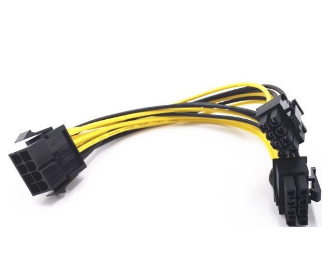 
					Кабель-перехідник для живлення відеокарти 8 + 8P -> 8P