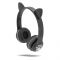 
					Бездротові Bluetooth навушники Cat Ear VZV-23M Led, Black