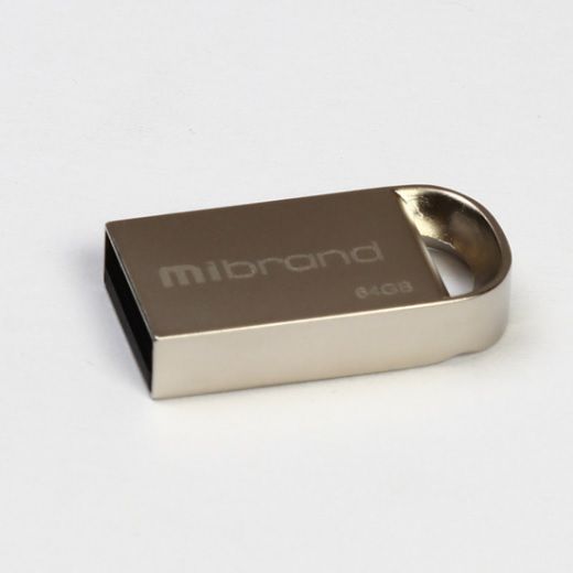 
					Флеш-накопичувач Mibrand Lynx, USB 2.0, 64GB, Metal Design, Blister