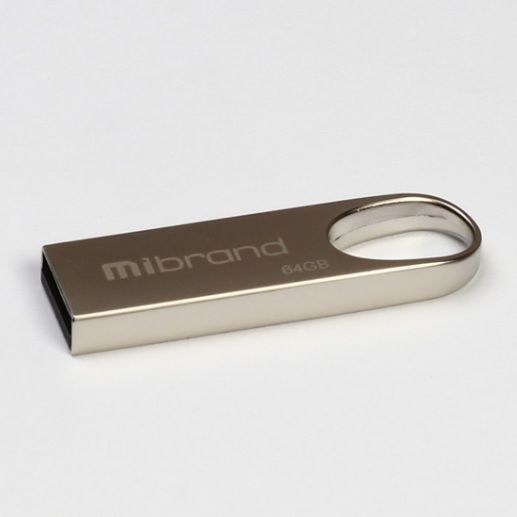 
					Флеш-накопичувач Mibrand Irbis, USB 2.0, 64GB, Metal Design, Blister