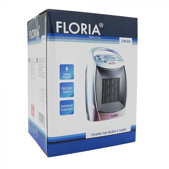 
					Тепловентилятор FLORIA ZLN6188, 1500Вт, Box
