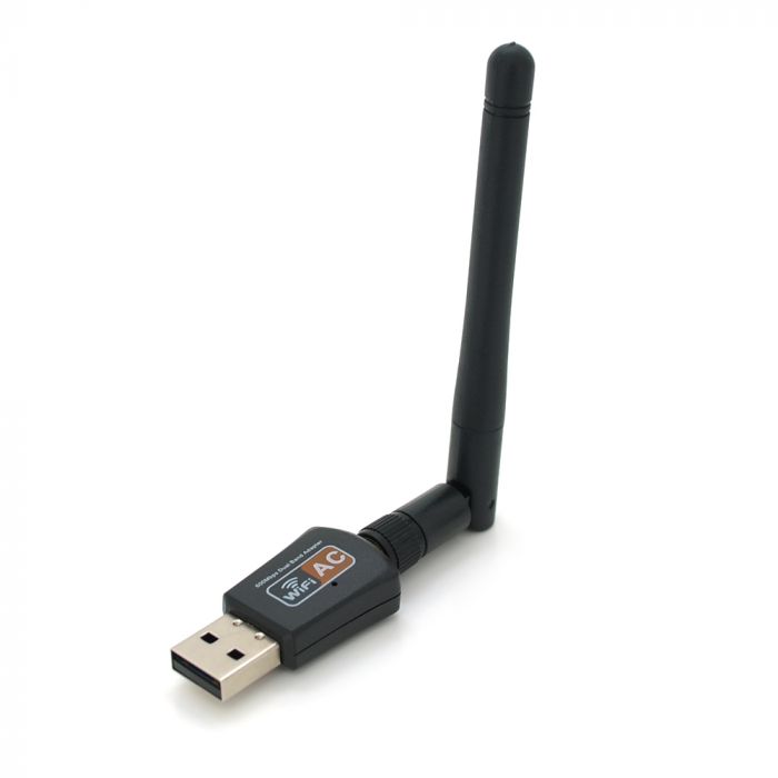 
					Бездротовий мережний адаптер Wi-Fi-USB Merlion LV-UAC08, RTL8811CU, з антеною 20см, 802.11 a/b/g/n, 600MB, 2.4 GHz, Blister Q50
