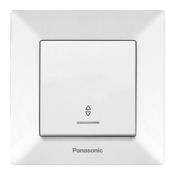 
					Вимикач Panasonic Arkedia Slim одноклавішний прохідний з підсвіткою, білий