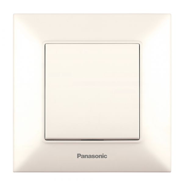 
					Вимикач Panasonic Arkedia Slim одноклавішний,швидкий монтаж,кремовий