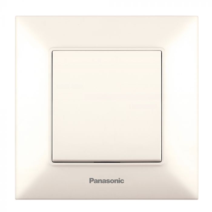
					Вимикач Panasonic Arkedia Slim одноклавішний,швидкий монтаж,кремовий
