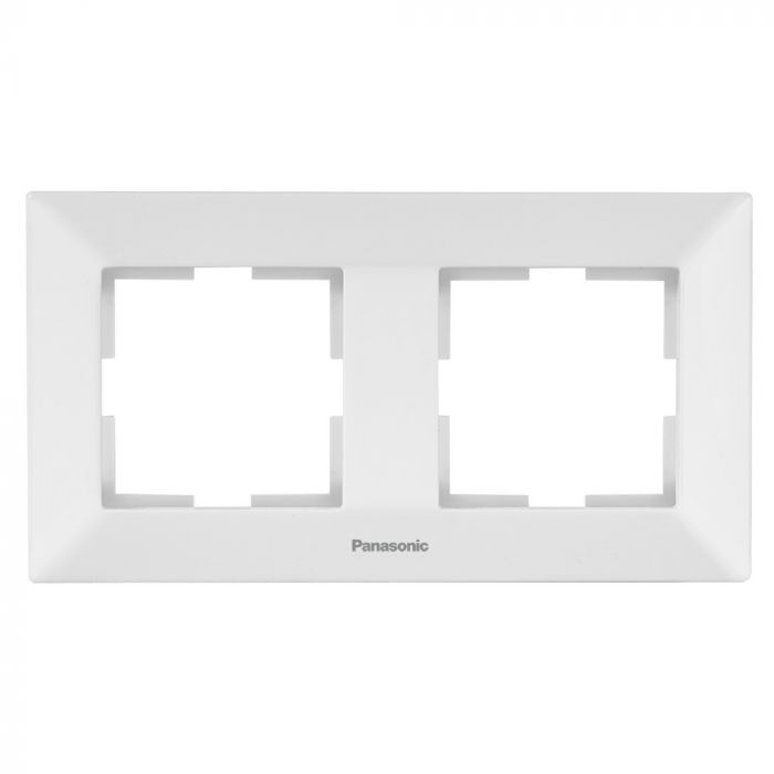 
					Рамка Panasonic Arkedia Slim подвійна, горизонтальна, біла
