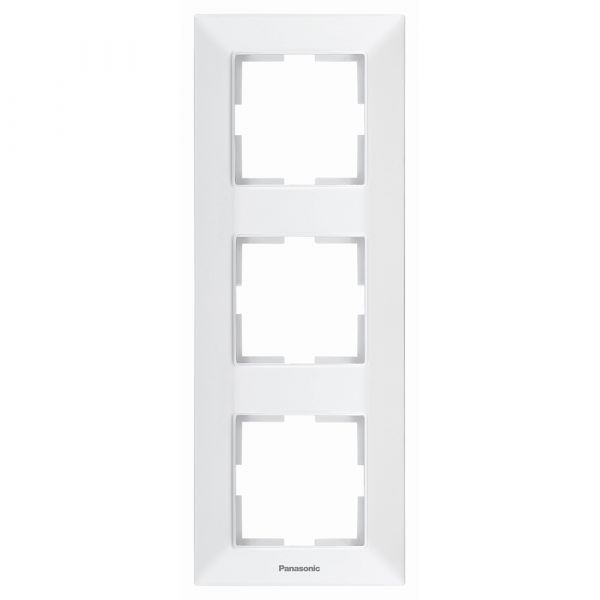 
					Рамка Panasonic Arkedia Slim потрійна, вертикальна, біла