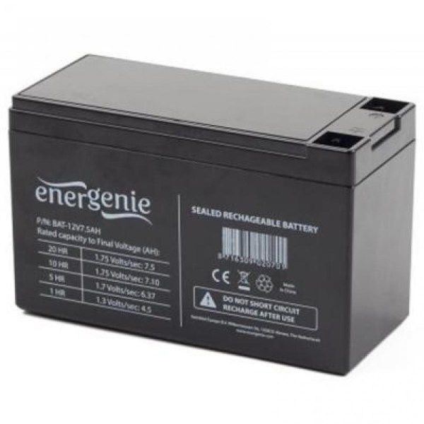 Акумуляторна батарея EnerGenie 12V  7.2Aг BAT-12V7.2AH)