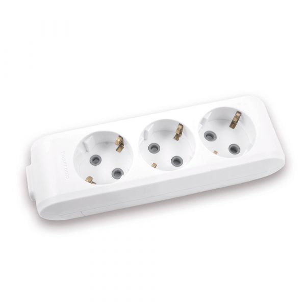 
					Колодка Panasonic X-tendia із заземленням 3 гнізда, з захистними шторками, сіра