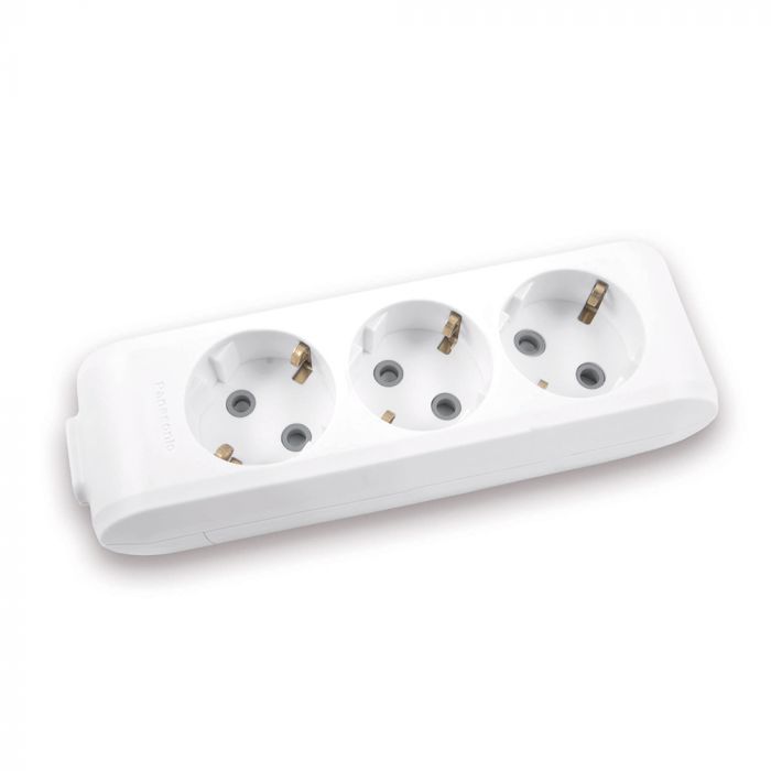 
					Колодка Panasonic X-tendia із заземленням 3 гнізда, з захистними шторками, сіра