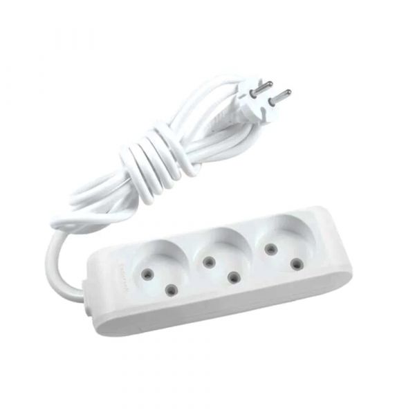 
					Подовжувач Panasonic X-tendia 3 гнізда, 3 м, з захистними шторками, сірий