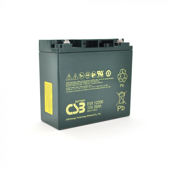 
					Акумуляторна батарея CSB EVX12200, 12V 20Ah (181х77х162мм), Q4