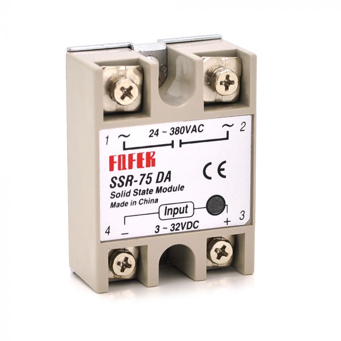 
					Твердотільні реле FQFER SSR-75DA 75А 24-380VAC