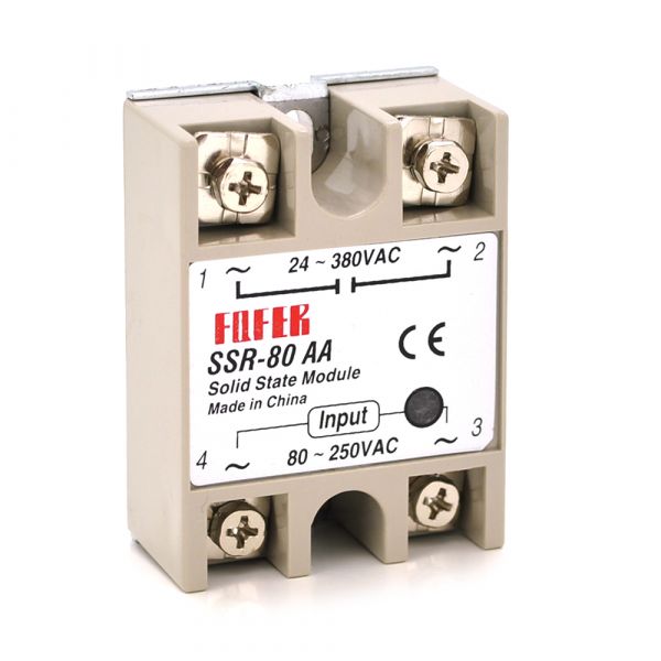 
					Твердотельное реле Fotek SSR-80АA 80А 24-380В AC