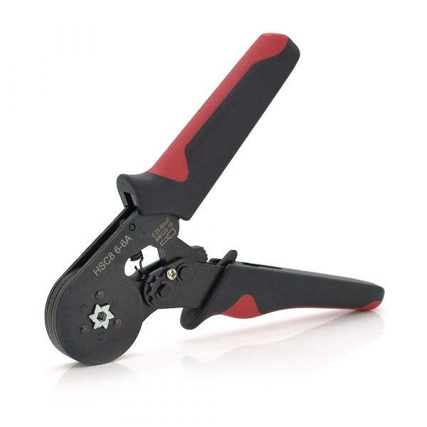 
					Крімпер CINLINELE HCS8 6-6A для обтиску кабельного накінечника, red + набір кабельних наконечників (VE0508,VE1508,VE1008,VE4009,VE2508)
