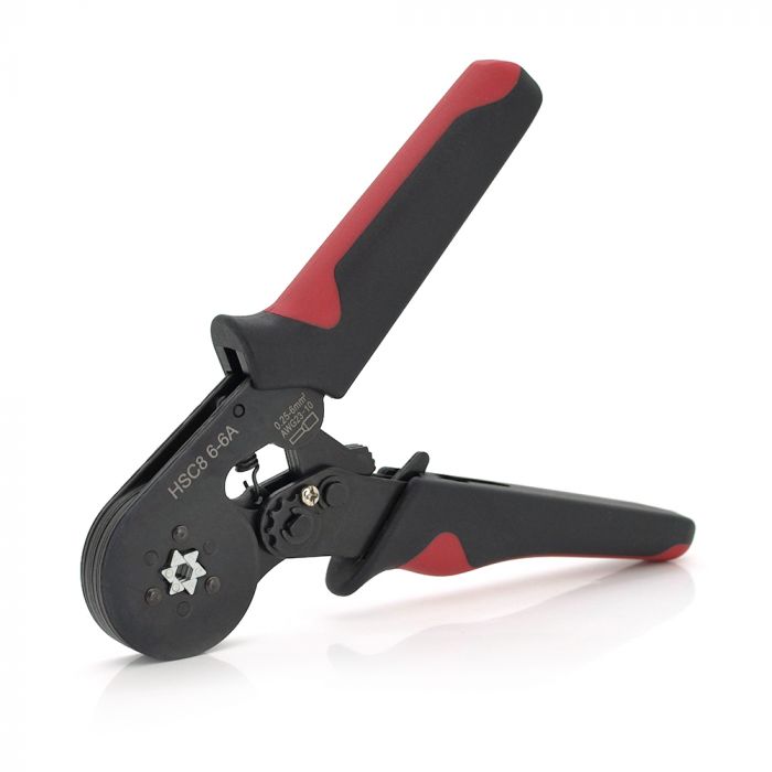 
					Крімпер CINLINELE HCS8 6-6A для обтиску кабельного накінечника, red + набір кабельних наконечників (VE0508,VE1508,VE1008,VE4009,VE2508)