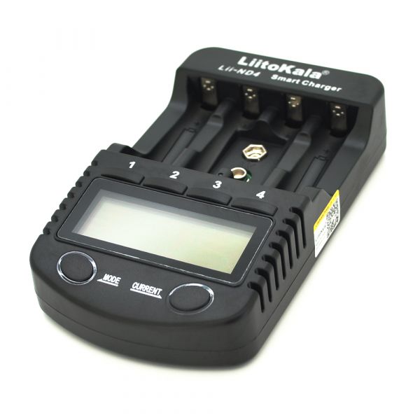 
					ЗП універсальний Liitokala Lii-ND4, 4 канали, LCD дисплей, підтримує Li-ion, Ni-MH і Ni-Cd AA (R6), ААA (R03), AAAA, С (R14)
