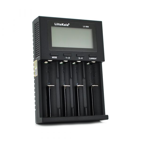 
					ЗП універсальний Liitokala Lii-M4, 4 канали, 5V Type C, LED display, підтримуєLi-ion, 3.7V/1.2V AA/AAA 18650/26650/16340/14500/10440/18500