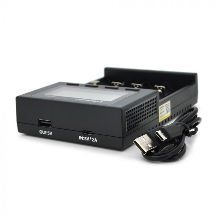 
					ЗП універсальний Liitokala Lii-M4, 4 канали, 5V Type C, LED display, підтримуєLi-ion, 3.7V/1.2V AA/AAA 18650/26650/16340/14500/10440/18500