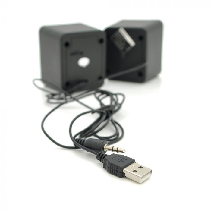 
					Колонки 2.0 Kisonli V310 для ПК і ноутбука, USB + 3.5mm, 2x0,5W, 20Hz- 20KHz, Black, BOX, Q100