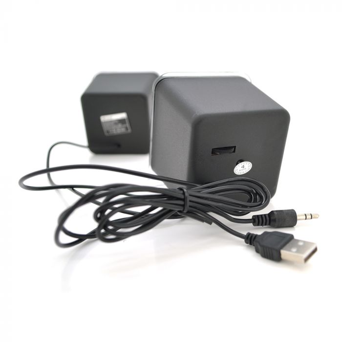 
					Колонки 2.0 Kisonli V410 для ПК і ноутбука, USB + 3.5mm, 2x1.5W, 20Hz- 20KHz, Black, BOX, Q80