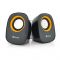 
					Колонки 2.0 Kisonli V360 для ПК і ноутбука, USB + 3.5mm, 2x1.5W, 20Hz- 20KHz, Orange, BOX, Q50