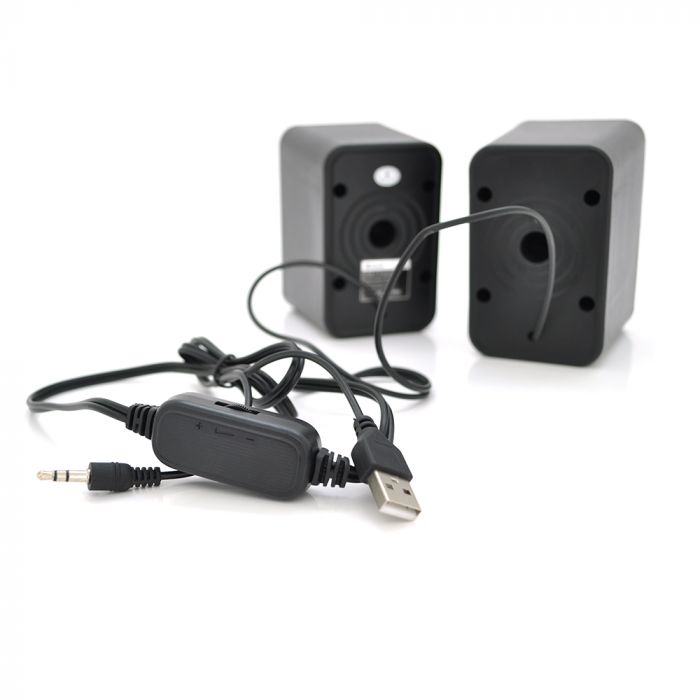 
					Колонки 2.0 Kisonli S-444 для ПК і ноутбука, USB + 3.5mm, 2x3W, 20Hz- 20KHz, Black, BOX, Q60