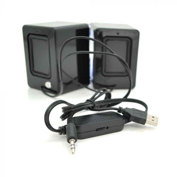
					Колонки 2.0 Kisonli K500, для ПК і ноутбука, USB + 3.5mm, 2x3W, 20Hz- 20KHz, Black, BOX, Q50