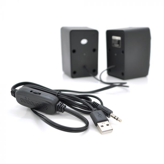 
					Колонки 2.0 Kisonli L-9090 для ПК і ноутбука, USB + 3.5mm, 2x3W, 20Hz- 20KHz, з вбудованим підсилювачем, Black, BOX, Q60