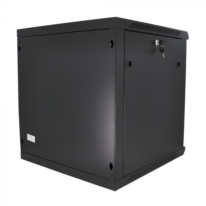 
					Шафа  Merlion 12U, 600*600*634 (Ш*Г*В) мм  загартоване скло, чорна, сталь 1,2мм  з замком