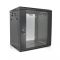 
					Шафа  Merlion 15U, 600*450*768 (Ш*Г*В)мм  загартоване скло, чорна, сталь 1,2мм з замком