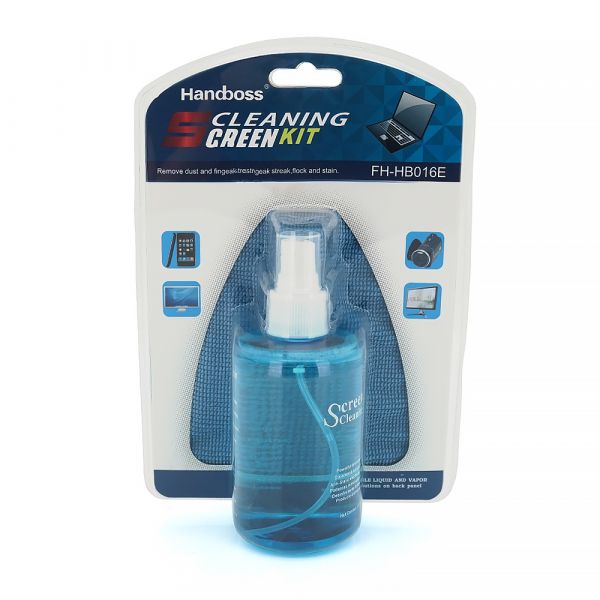 
					Набір для чистки екрану 2 в 1: спрей очисник + серветка з мікрофібри Handboss, Q60