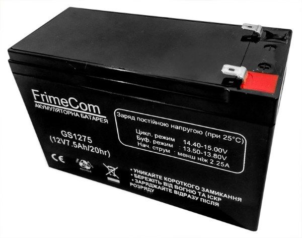 Акумуляторна батарея FrimeCom 12В  7.5Aг (FGS1275)