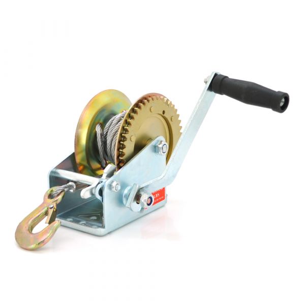 
					Лебідка WO1600LB ручна барабанна, вантажопідйомність до 725кг, довжина троса 7м