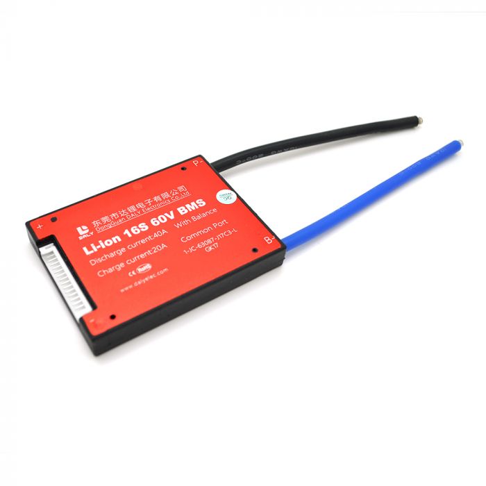 
					BMS плата DaLy Li-ion 60V 16S 40A симетрія