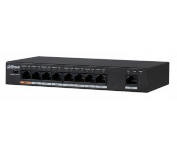 
					8-портовий POE комутатор Dahua DH-PFS3009-8ET1GT-96, 8xPoE(100M) + 1xRJ45(1000M)