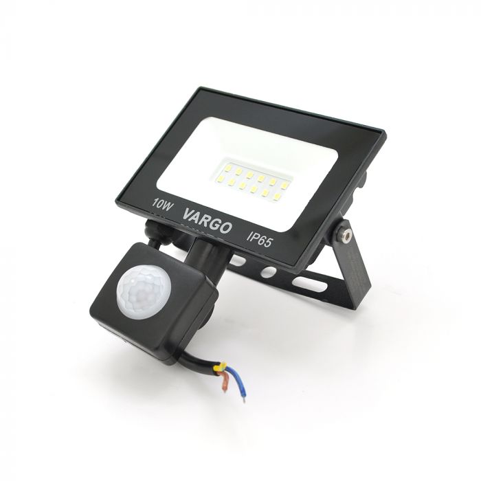 
					Прожектор LED з датчиком руху Vg-10W, IP65, 6500K, 2700Лм. Box