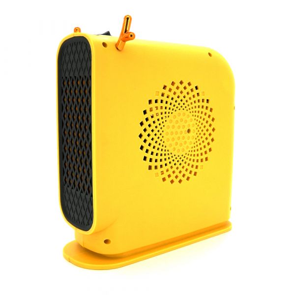 
					Тепловентилятор спіральний JIEBO-N8, 500W, жовтий, Box