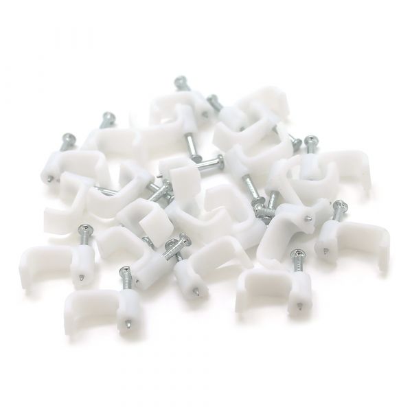 
					Скоби 10мм для кріплення кабелю (100 шт/уп) білі